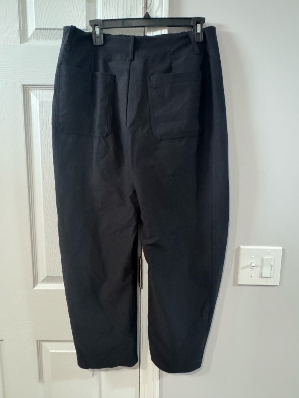 NWOT Athleta Skyline High Rise Barrel leg Pant | Black - Picture 11 of 12